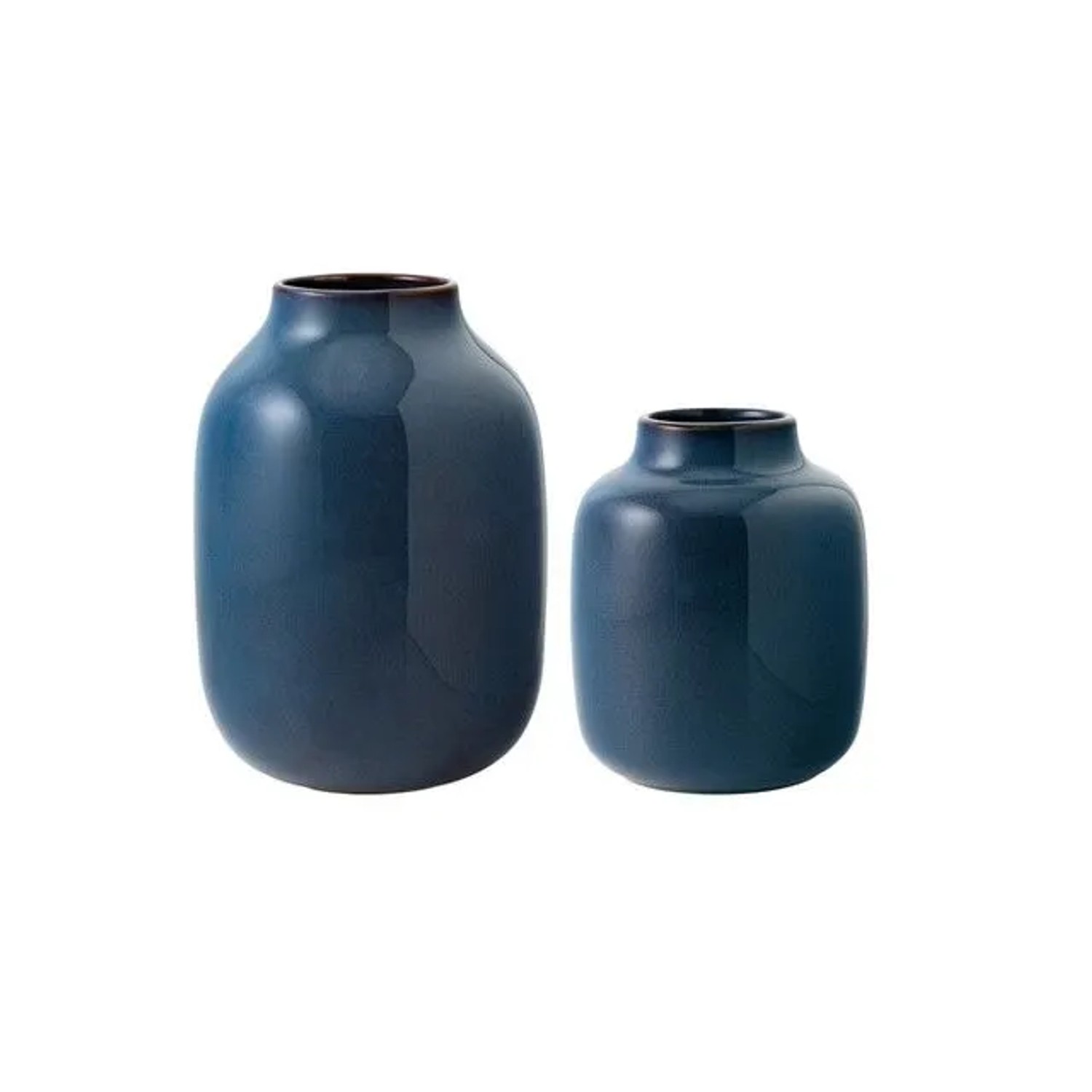 like. by Villeroy & Boch Lave Home Vasen Shoulder Bleu Uni 2er Set