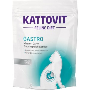 Kattovit Gastro Spezialfutter für Katzen, 1,25kg Beutel. Diätfutter für Magen-Darm-Probleme.