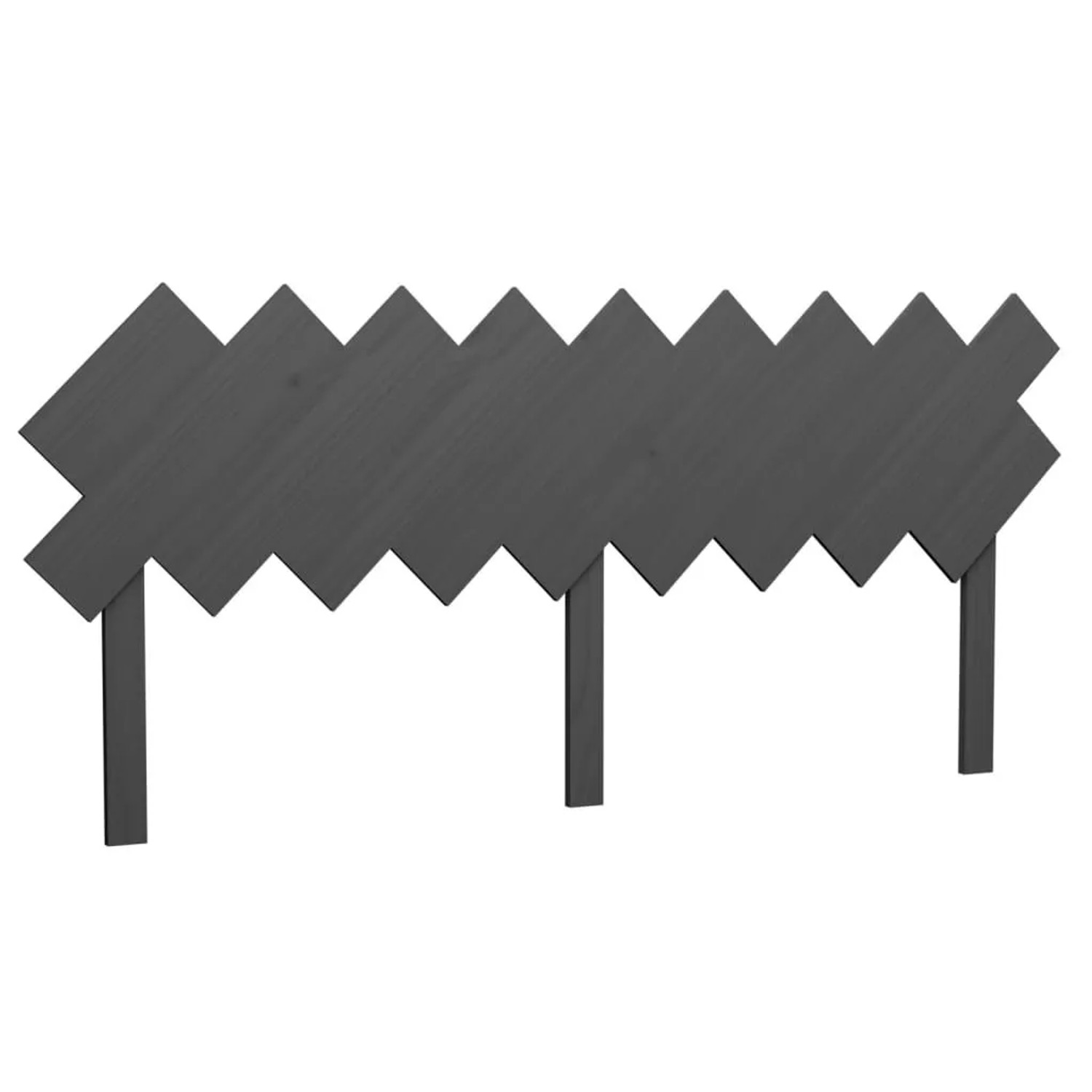 Thumbnail - vidaXL Bett-Kopfteil Grau 178x3x80,5 cm Massivholz Kiefer 819237