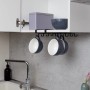 Wenko Tassenhalter für 10 Tassen, unter Schrank hängend, Küchenhelfer für mehr Ordnung.