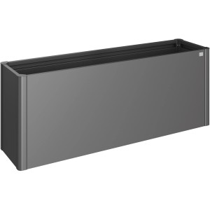 Biohort Pflanzbeet Belvedere Maxi, Gr. 200 in Dunkelgrau-Metallic. Metall-Hochbeet für Garten und Balkon.