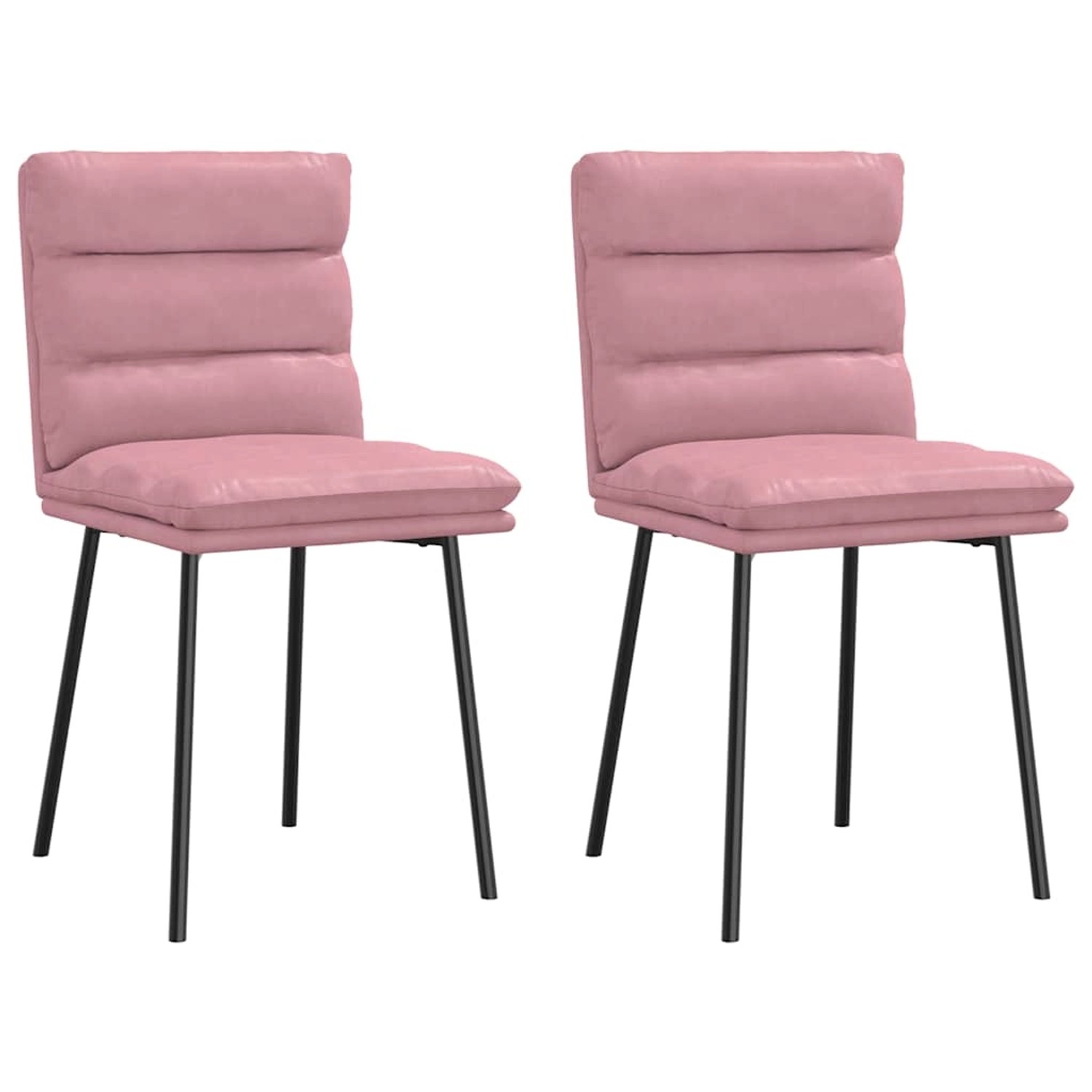 vidaXL Esszimmerstühle 2 Stk Rosa Samt 4101286 günstig online kaufen