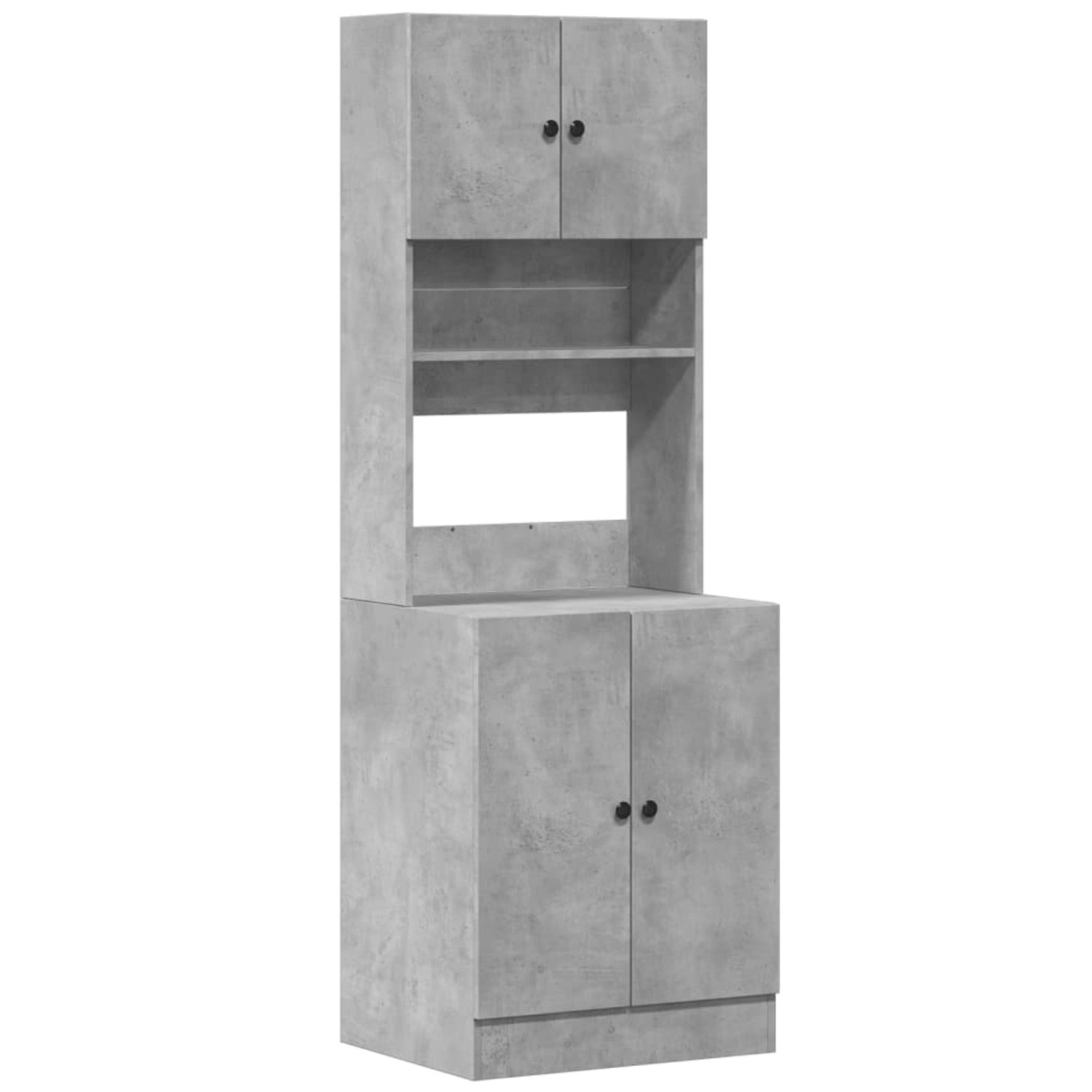 vidaXL Küchenschrank Betongrau 60x50x180 cm Holzwerkstoff 3276640 günstig online kaufen