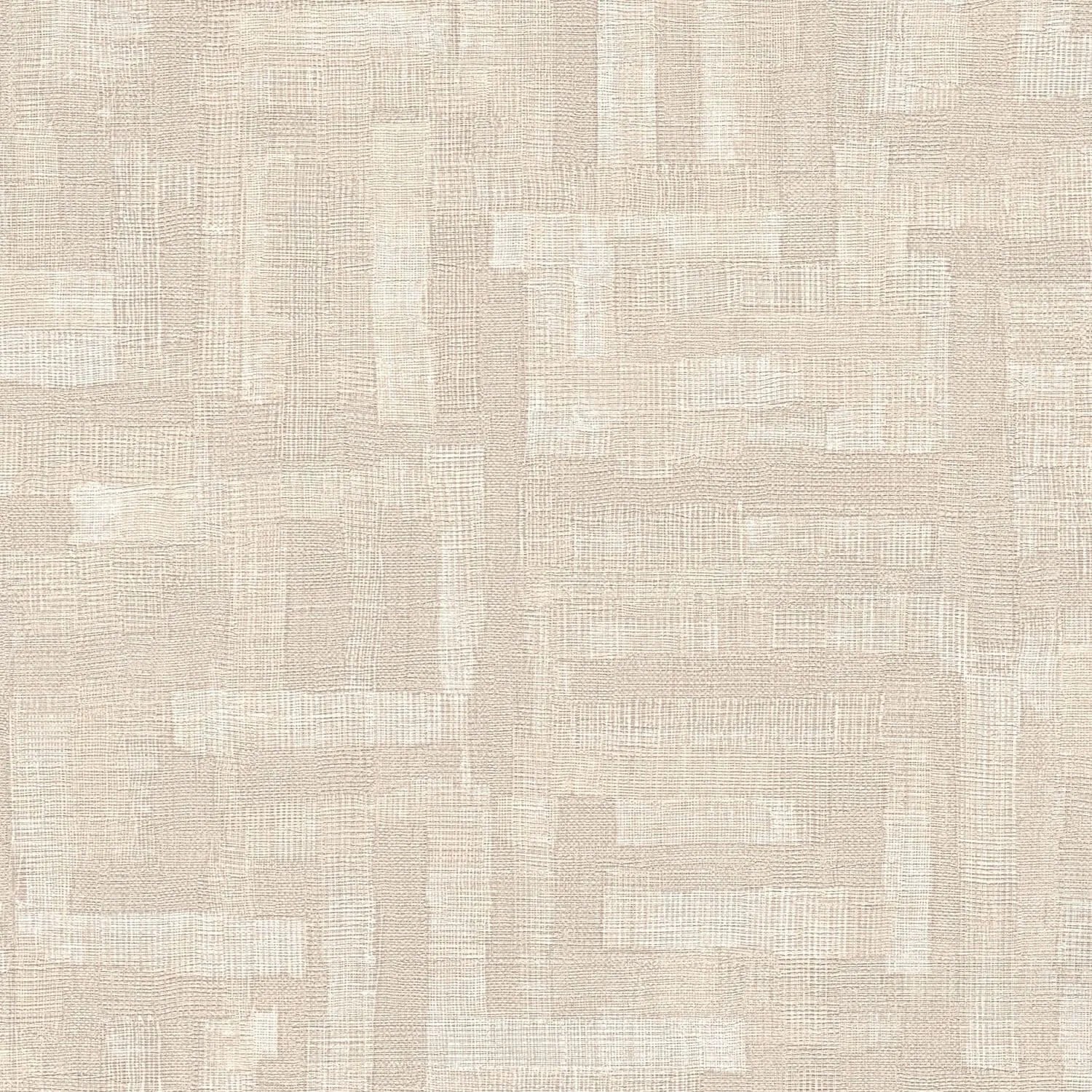 PROFHOME 782041-GU Ethno Tapete Textiloptik Beige Creme-Weiß Seiden-Grau 0,53 m x 10,05 m 5,33 m2
