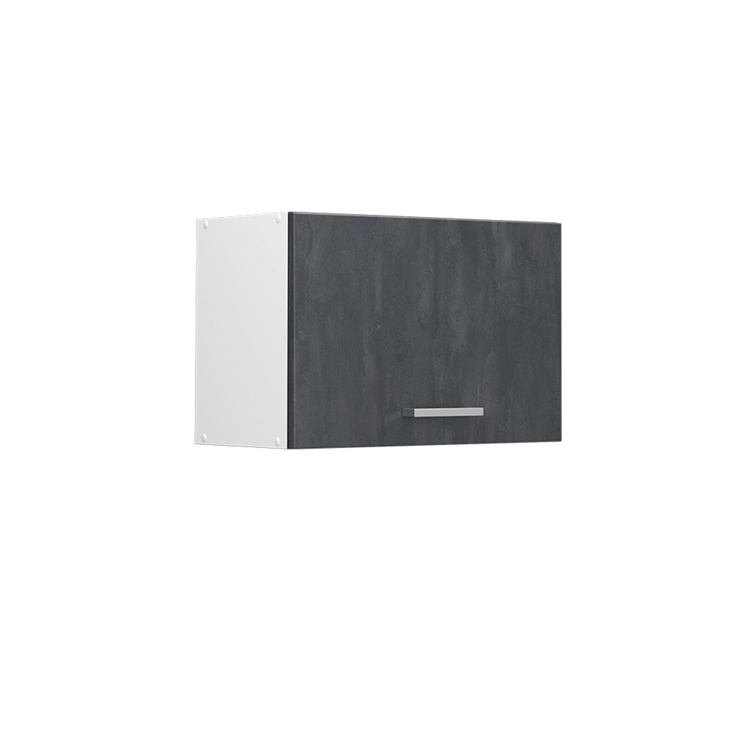 Vicco Hängeschrank R-Line Hängender Küchenschrank Schwarz Beton/Weiß 60 cm Flach