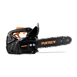 FUXTEC FX-KS226 Benzin-Kettensäge, 30cm Schwert, schwarz-orange, für Baumpflege und Entasten. Kompakte Top-Handle Säge.