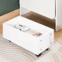 Weißer Rollcontainer als Zubehör für den SoBuy Klapp-Schreibtisch FWT105-W.