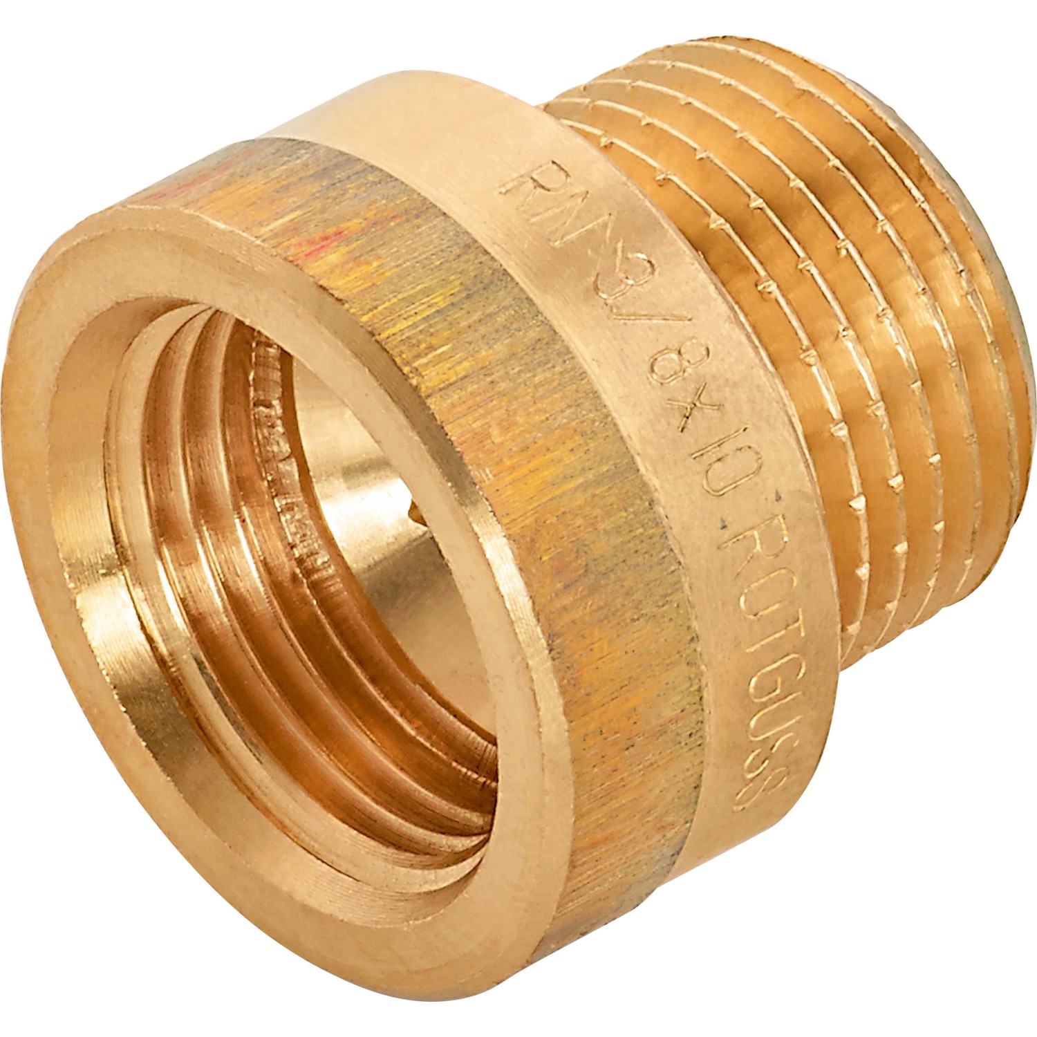 Hahnverlängerung 14,9 mm (Rp 3/8) x 16,7 mm (R 3/8) Rotguss 10 mm