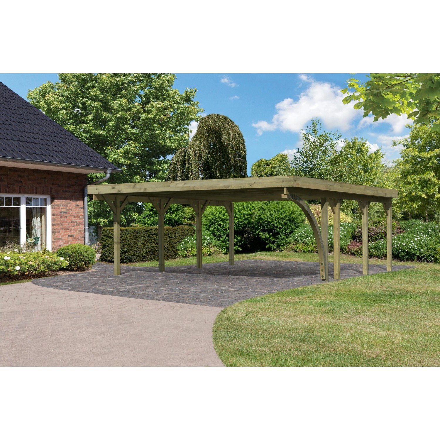 Karibu Doppelcarport Classic