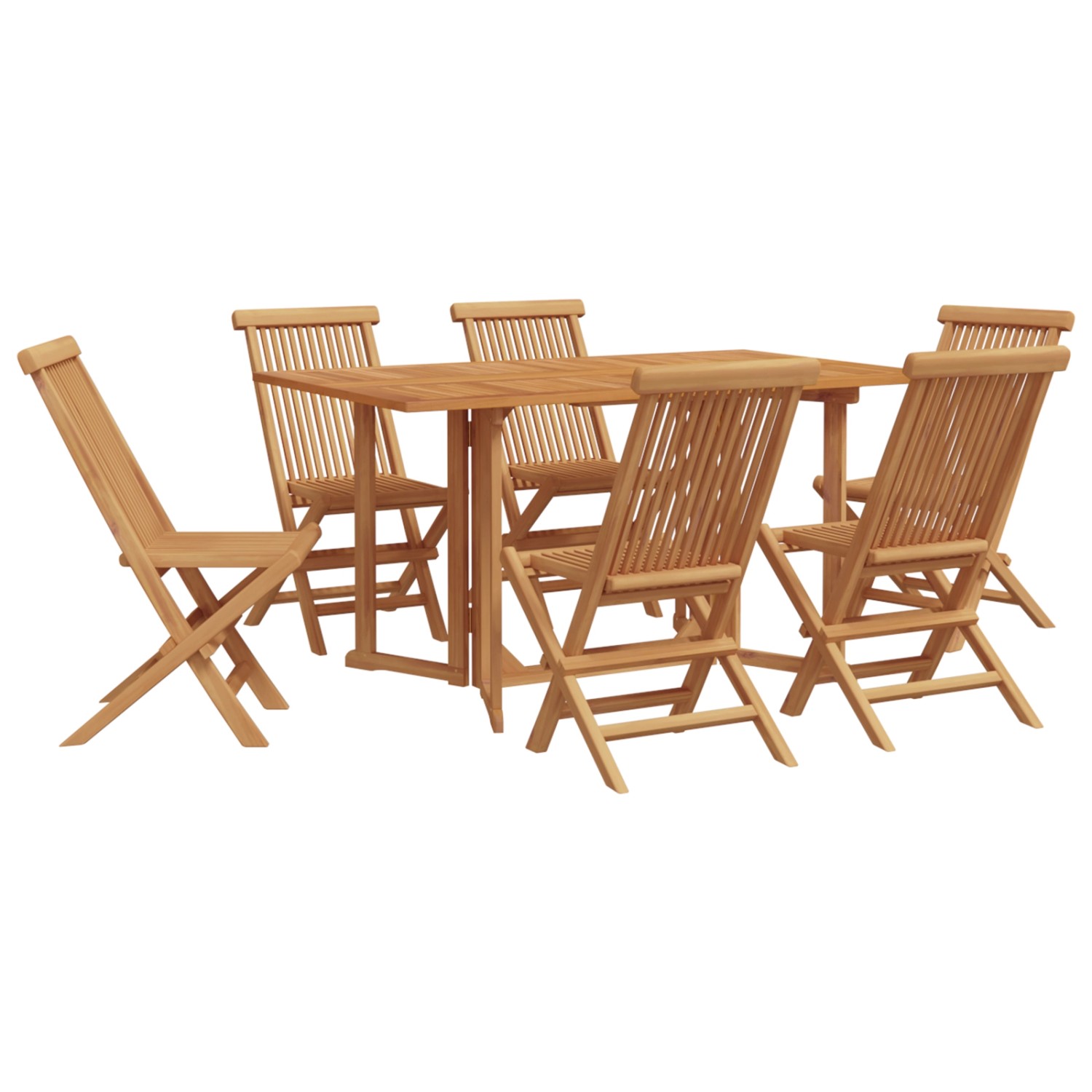 vidaXL 7-Teiliges Garten Essset aus Massivem Teakholz 3155338 günstig online kaufen