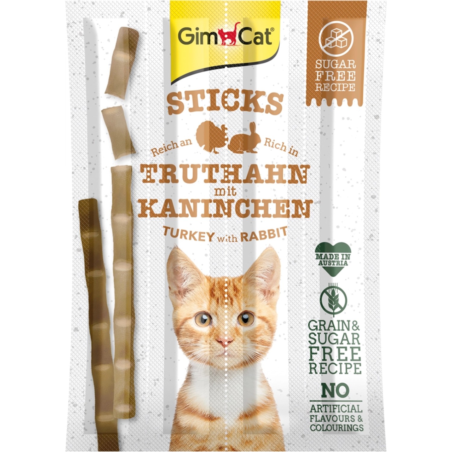 Gimcat Sticks Truthahn und Kaninchen 4 Stück