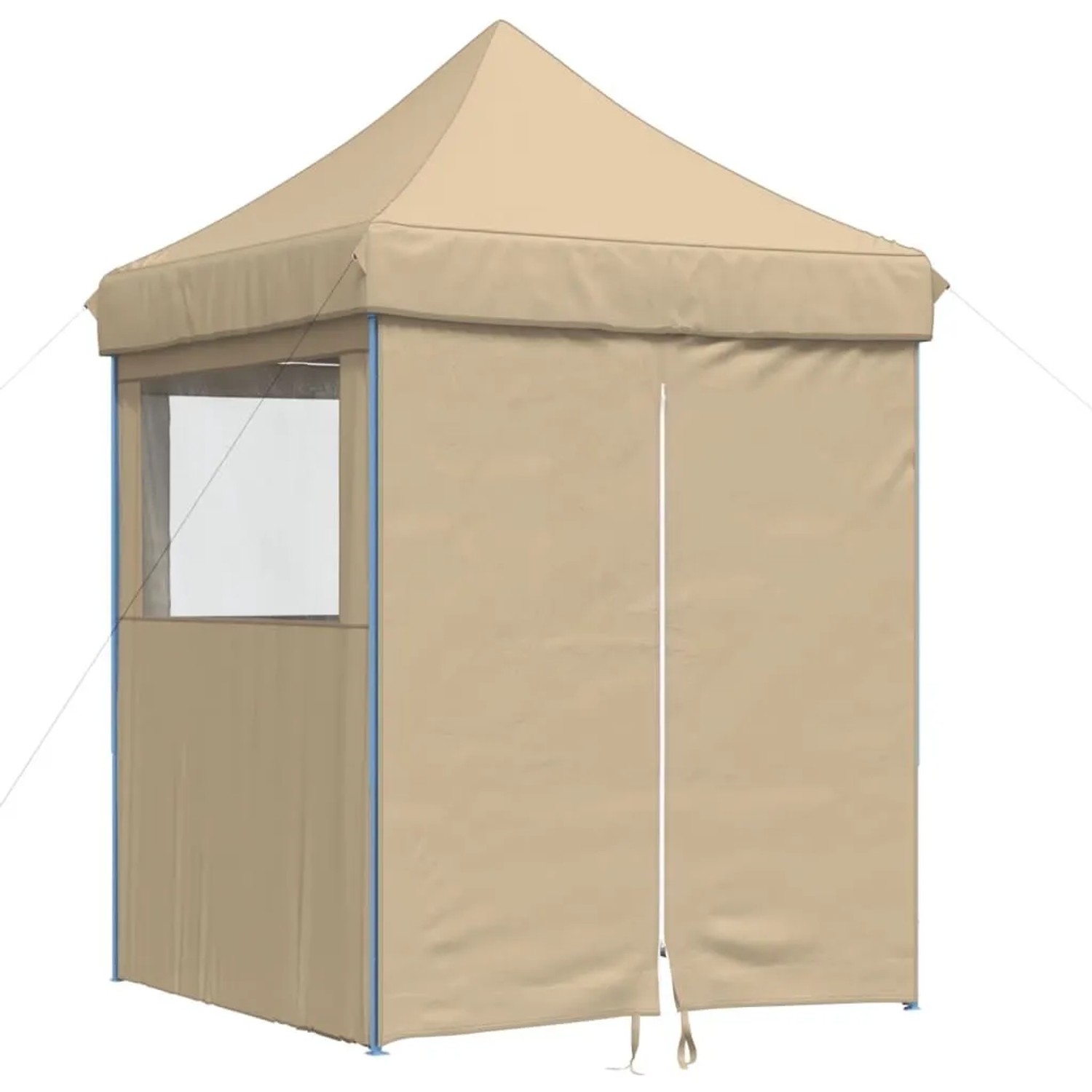 vidaXL Partyzelt Faltbar Pop-Up mit 4 Seitenteilen Beige 4004999