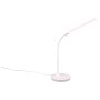 Weiße Reality LED-Tischleuchte Toro mit flexiblem Arm, ideal als Schreibtischlampe.