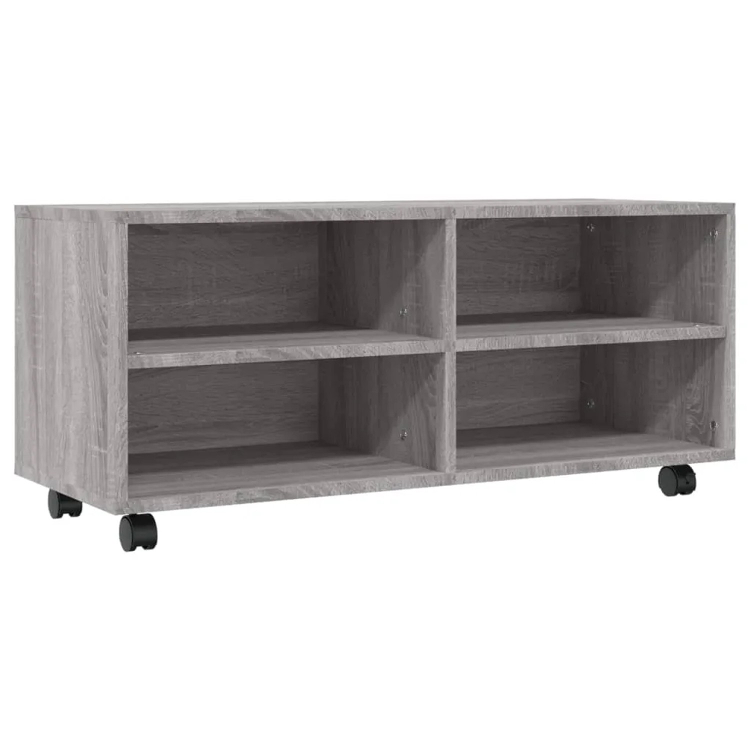 vidaXL TV-Schrank mit Rollen Grau Sonoma 90x35x35 cm Holzwerkstoff 815259