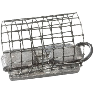 Westline Futterkorb rund, 60 g, für Angler: Drahtkorb mit Bleigewichten für präzises Anfüttern.