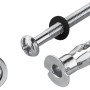 LUX Metallhohlraumdübel mit Schraube, 4er-Set, geeignet für Gipskarton und Spanplatten.