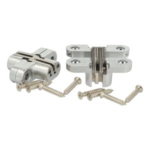 SOTECH 1 Paar Einfrässcharnier VICI 45 x 13 mm Öffnungswinkel 180 Grad für Möbeltüren Truhen Klapptische