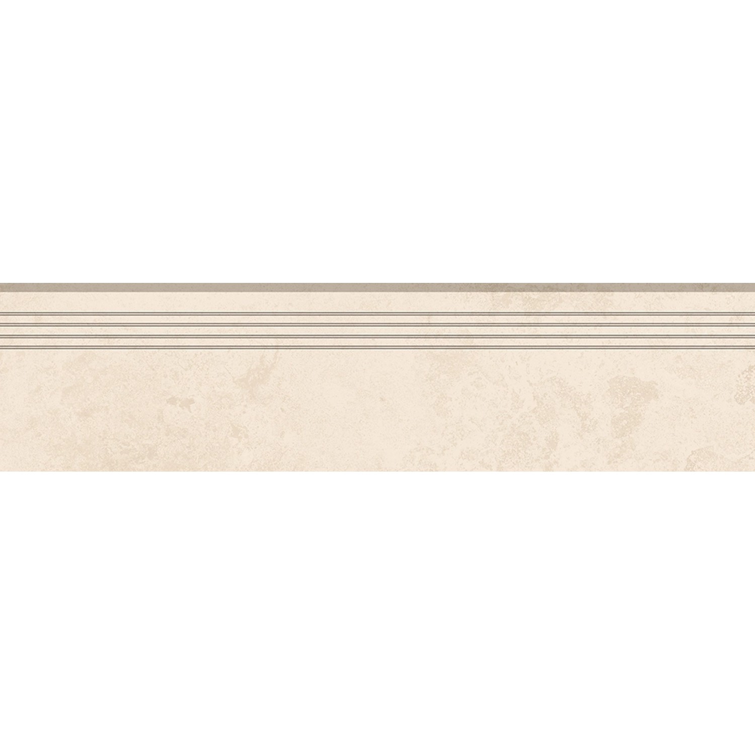 Feinsteinzeug Trittstufe Massa Ivory glasiert matt rektifiziert 30 x 120 cm