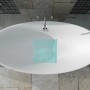 Relaxdays Duschmatte Quadratisch PVC Blau Rutschfest 53 cm x 53 cm 640 g_2