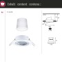 Paulmann Urail LED Einbaustrahler Set, Smart Home Zigbee, rund, 90mm, RGBW, Produktdetails.