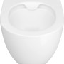 Weißes, spülrandloses baliv Wand-WC-Set Davenport mit verkürzter Bauform.