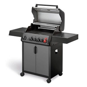 Enders Gasgrill Hyde 4 Sikr Turbo: Grill mit Turbo Zone, Infrarot-Backburner und Seitenkocher.