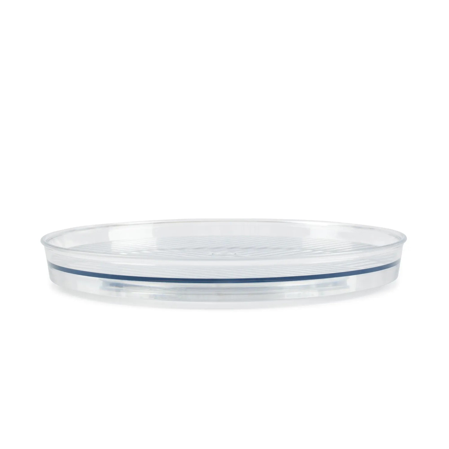 Transparenter Rotho Drehteller Loft, 3,2 cm hoch, für Küchen-Ordnung.