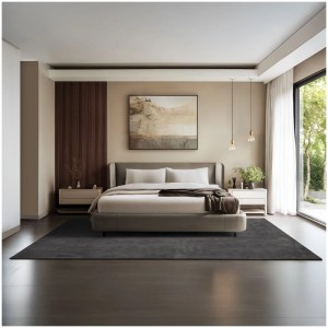 Tectake Kurzflorteppich Soft Zone Verschiedene Größen und Farben Flauschige Oberfläche  1630 G M² Florgewicht 200 x 290 cm 200 x 290 x 1 50 cm Anthraz