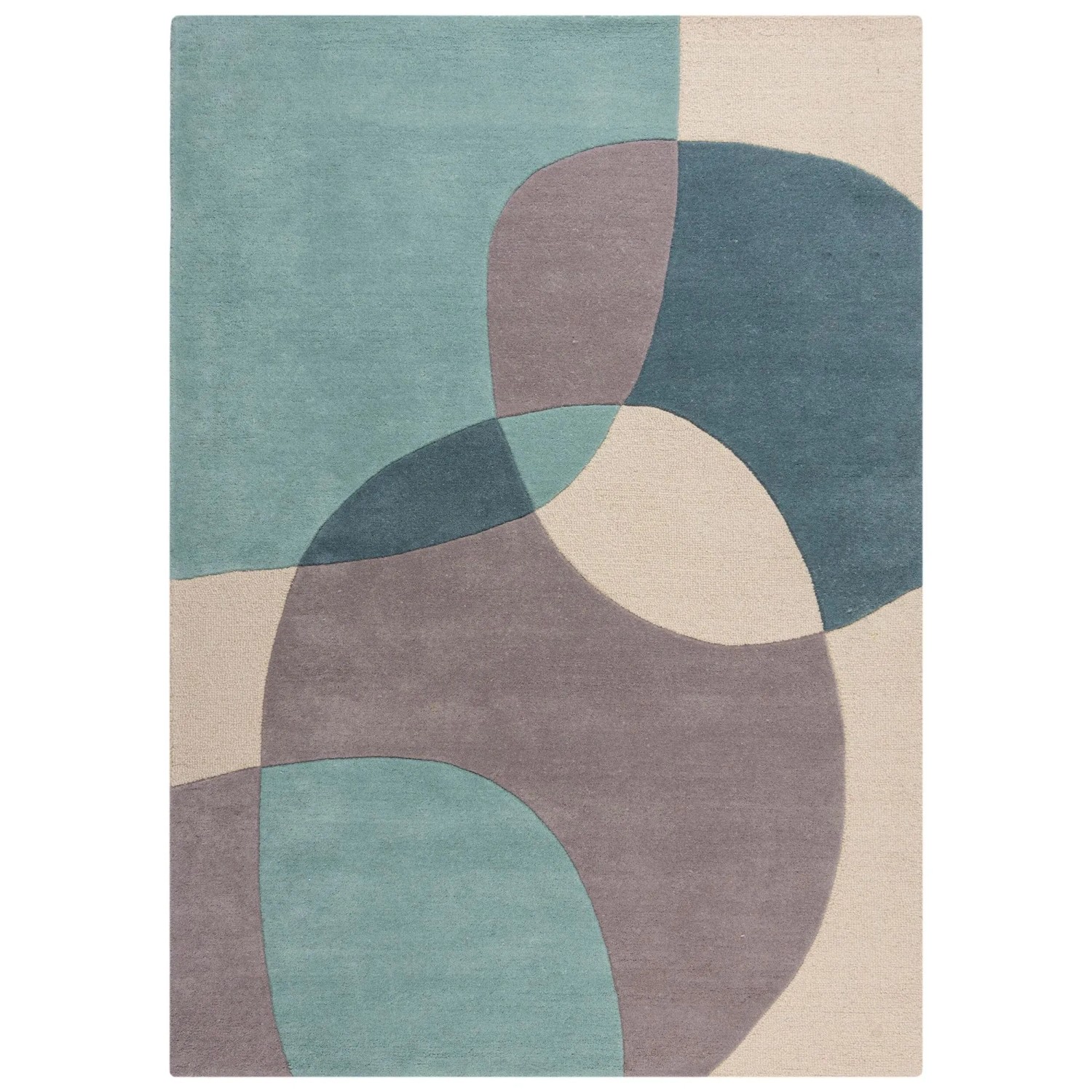Flair Rugs Wollteppich Glow 120 cm x 170 cm Blau