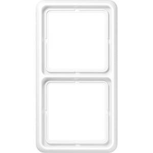 Jung Abdeckrahmen 2-fach CD500 Alpinweiß für Schalter und Steckdosen.