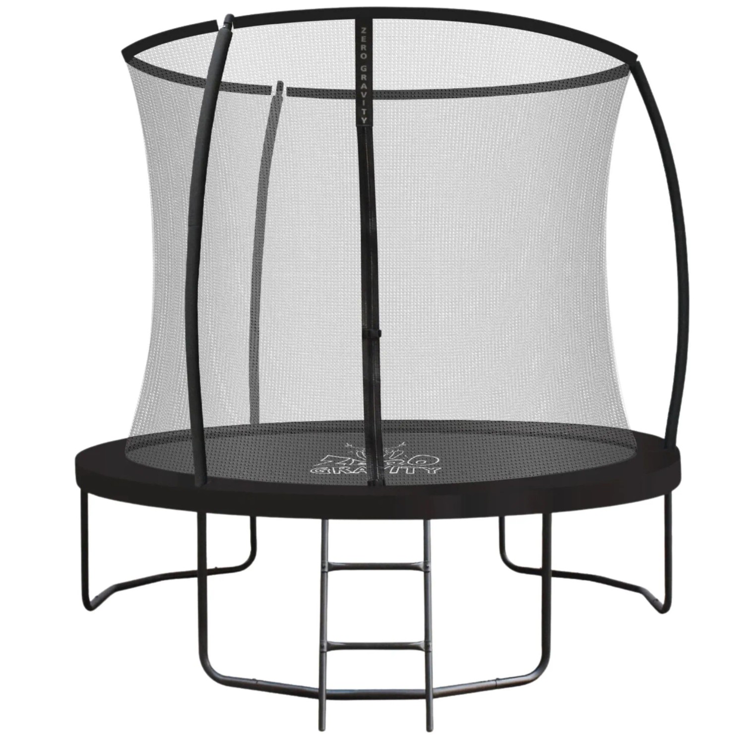 Zero Gravity Trampolin Outdoor 244cm TÜV GS Smartes Klappnetz mit Leiter