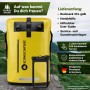 SCANDIC NATURE Rucksack Pioneer 35L gelb, wasserdicht mit Roll Top Verschluss und Handyhülle für Outdoor & Reisen.
