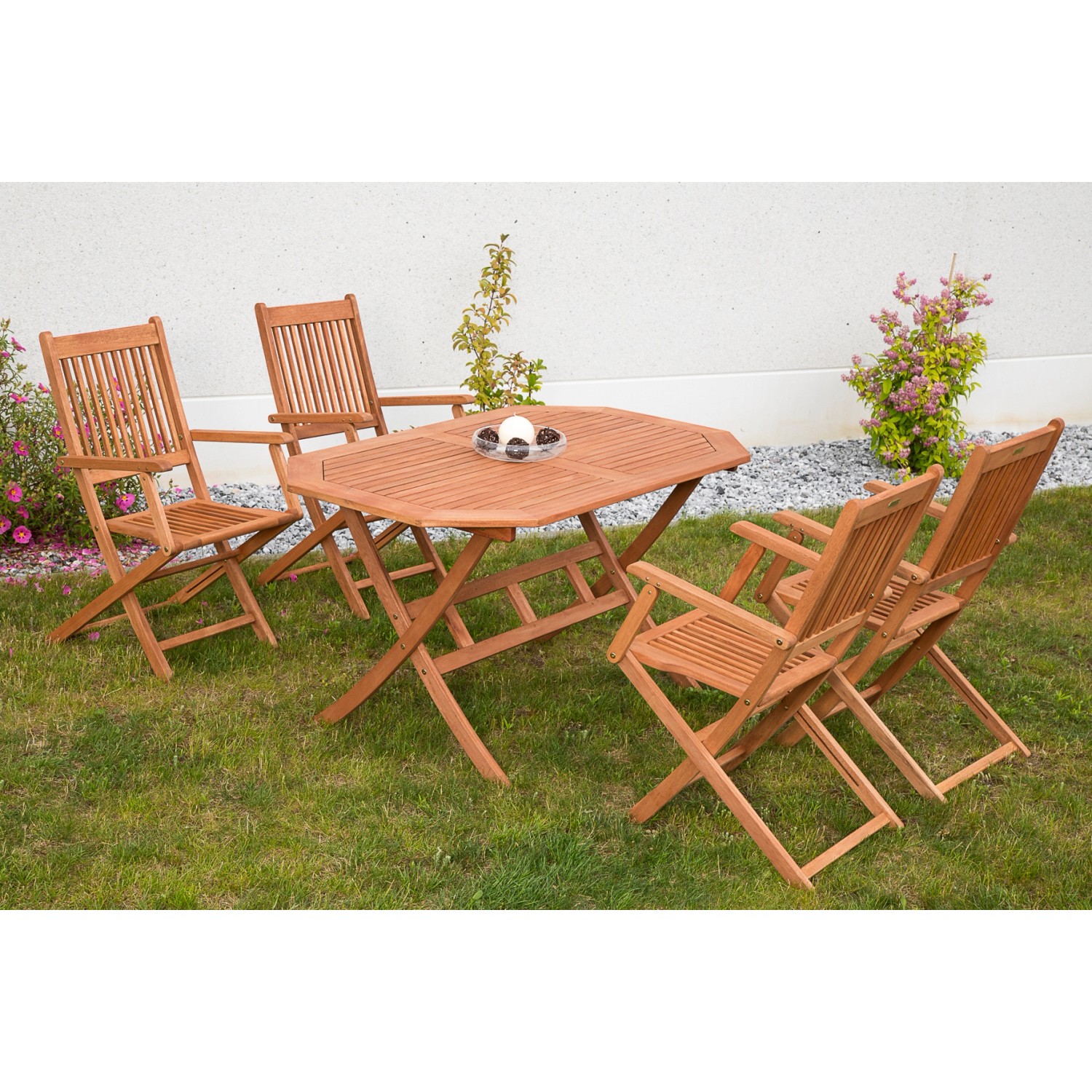 Merxx Rio Set 5-tlg. 4 Klappsessel Klappentisch 135 x 85 cm günstig online kaufen