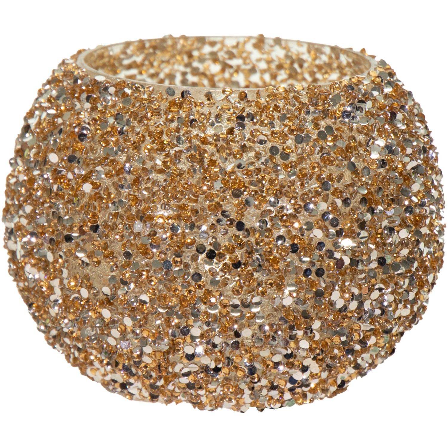 Mega Collections Pflanzgefäß Strass Ø 13,5 cm x 10 cm Gold günstig online kaufen