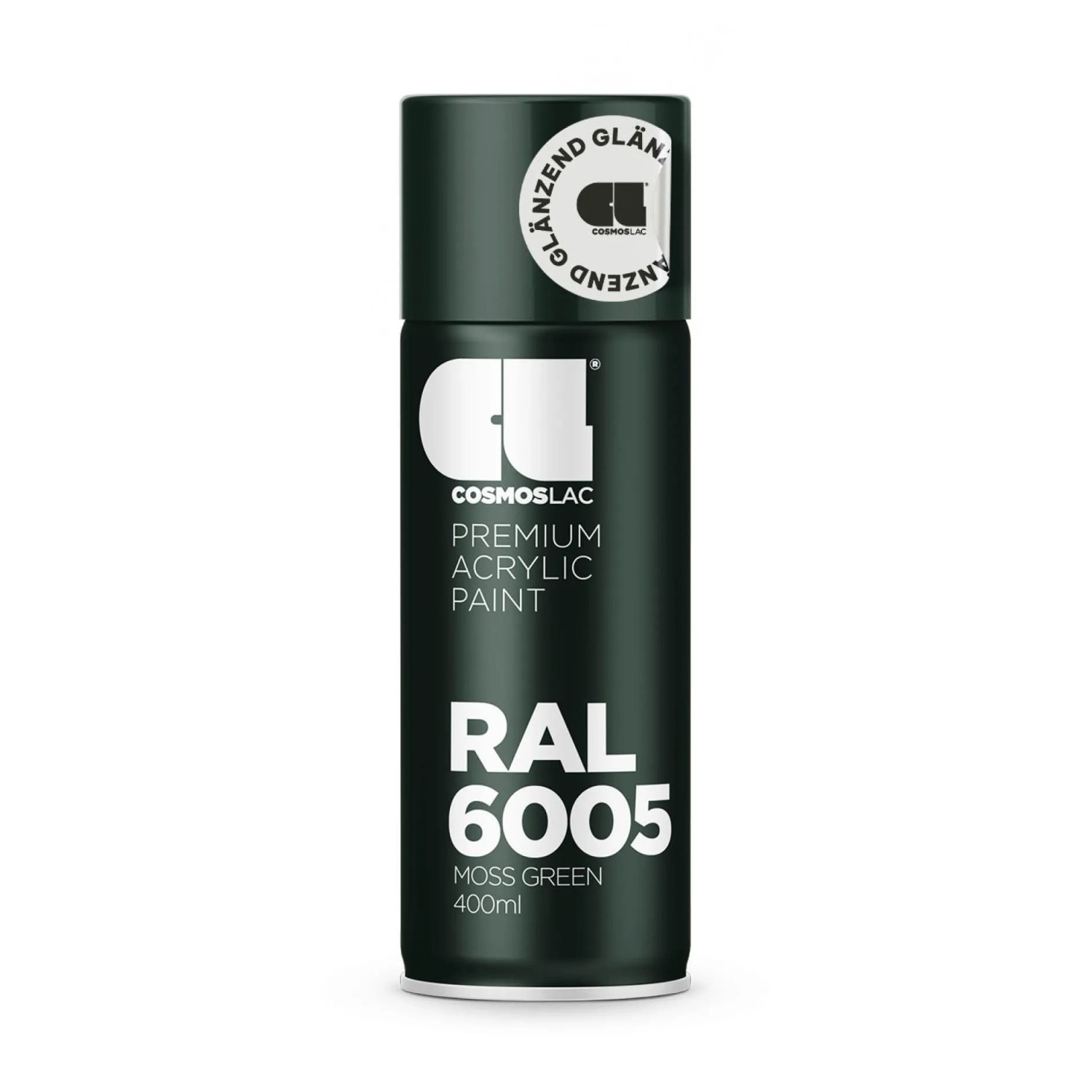 COSMOS LAC Acryllack Sprühdose in Vielen RAL Farbtönen  400ml Spraydose Perfekt für DIY Upcycling  RAL 6005 Moosgrün