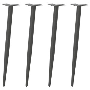 vidaXL Konsolentischbeine Konische Form 4 Stk Anthrazit 72-73 cm Stahl 4012518