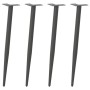vidaXL Konsolentischbeine Konische Form 4 Stk Anthrazit 72-73 cm Stahl 4012518