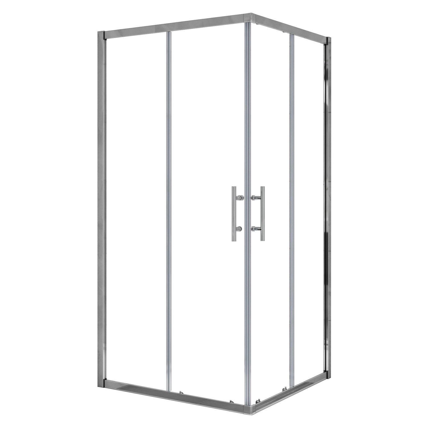 AICA 80x80x185cm Duschkabine Eckeinstieg Duschtür Schiebetür 6mm Nano ESG G günstig online kaufen