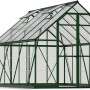 Palram Canopia Balance Gewächshaus 8x12, grüne Rahmen, klare Polycarbonat-Wände.