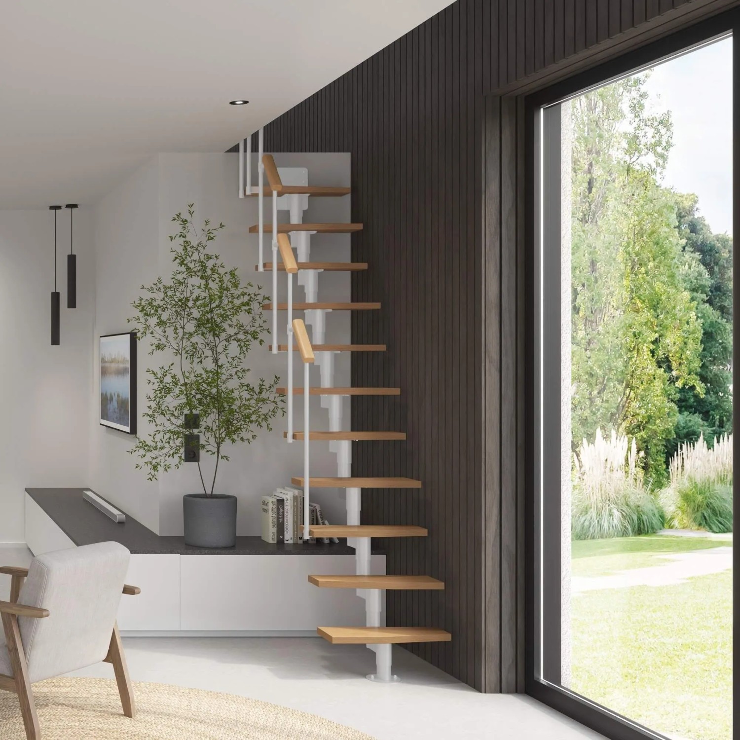 Treppen Intercon Raumspartreppe Delta Premium Mittelholmtreppe 12 Stufen Bu günstig online kaufen