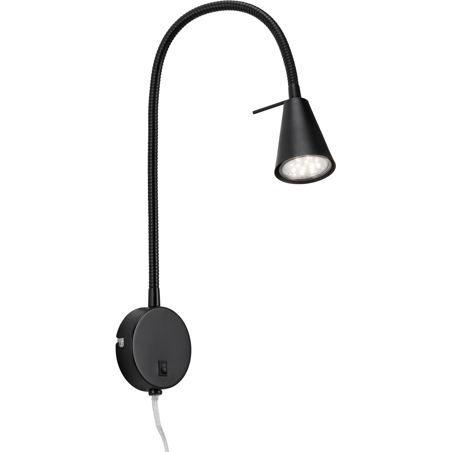Brilo LED-Bettleuchte Comfort Light 45 cm x 8 cm x 20,5 cm Schwarz