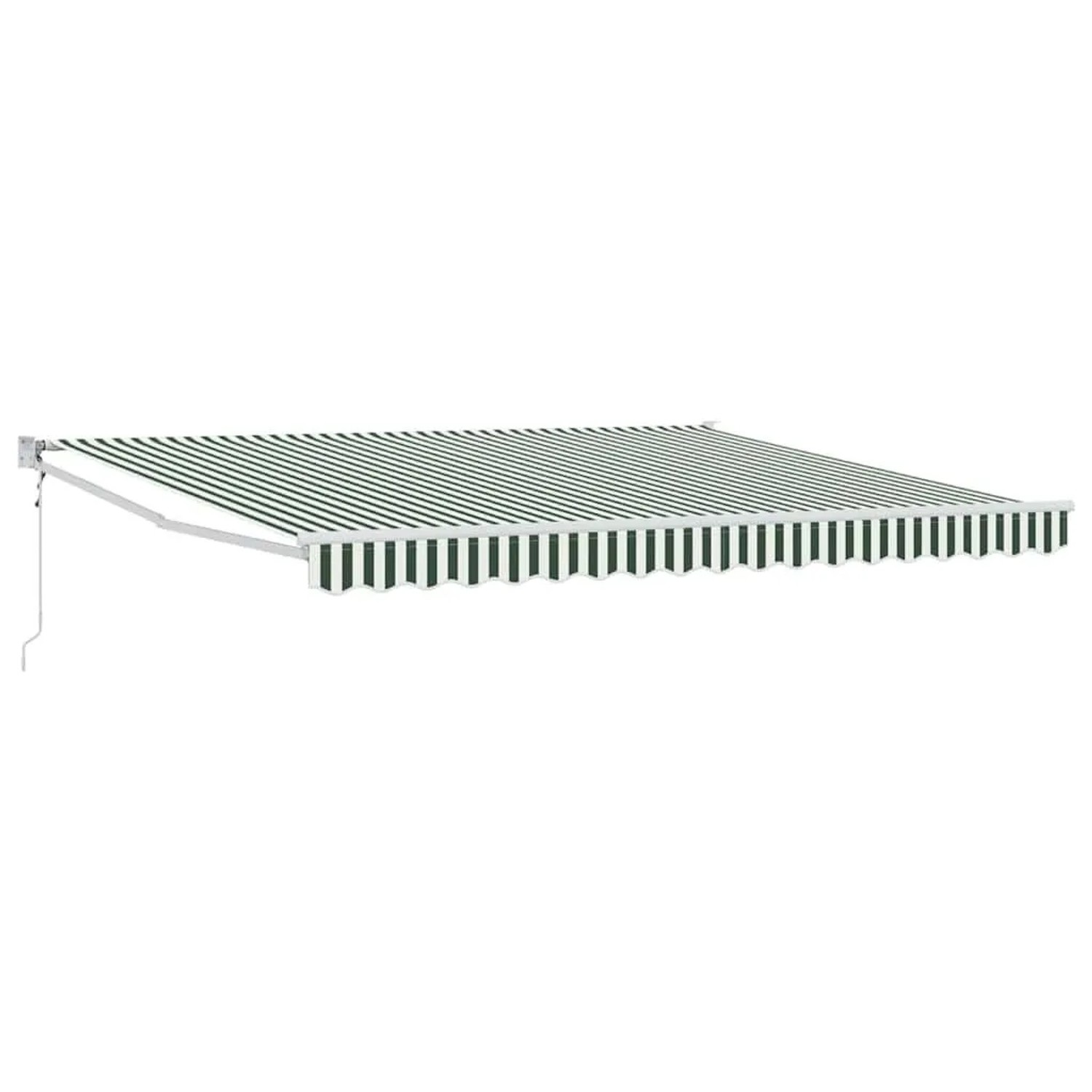 vidaXL Elektrische Ausziehbare Markise Grün 400 x 300 cm 3330728