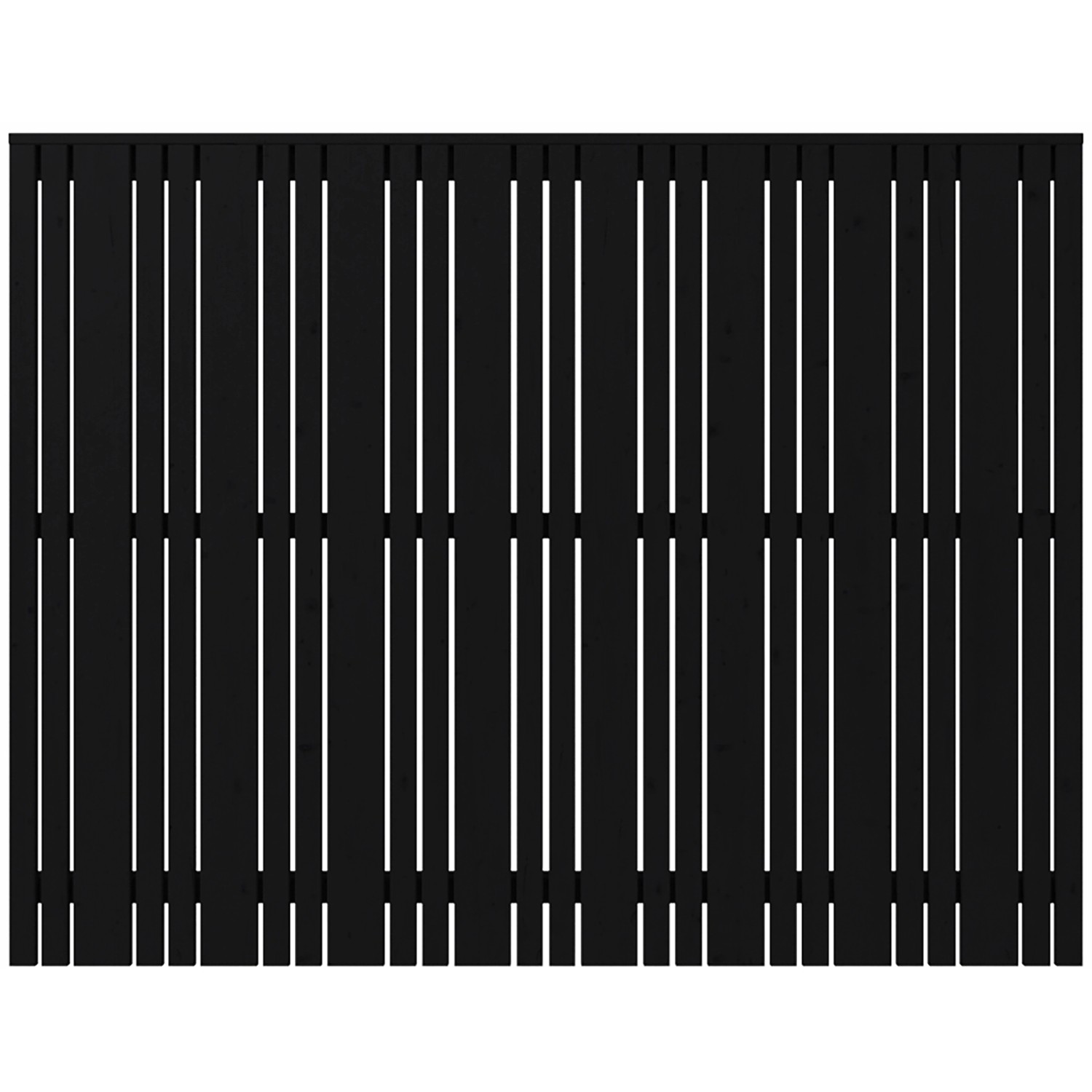 Sichtschutzzaun Tangent Nadelholz Schwarz 180 cm x 140 cm günstig online kaufen