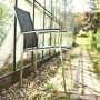 Acamp Stapelsessel Auris aus Edelstahl mit Acatex-Gewebe, Teil des Gartenmöbel-Sets.