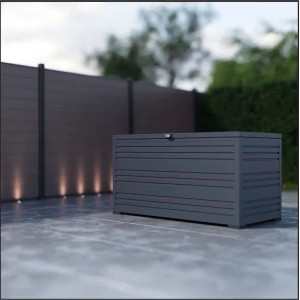 Weide Aluminium Gartenbox, 1050L Universalbox zur Aufbewahrung im Garten, 160x86x79 cm.
