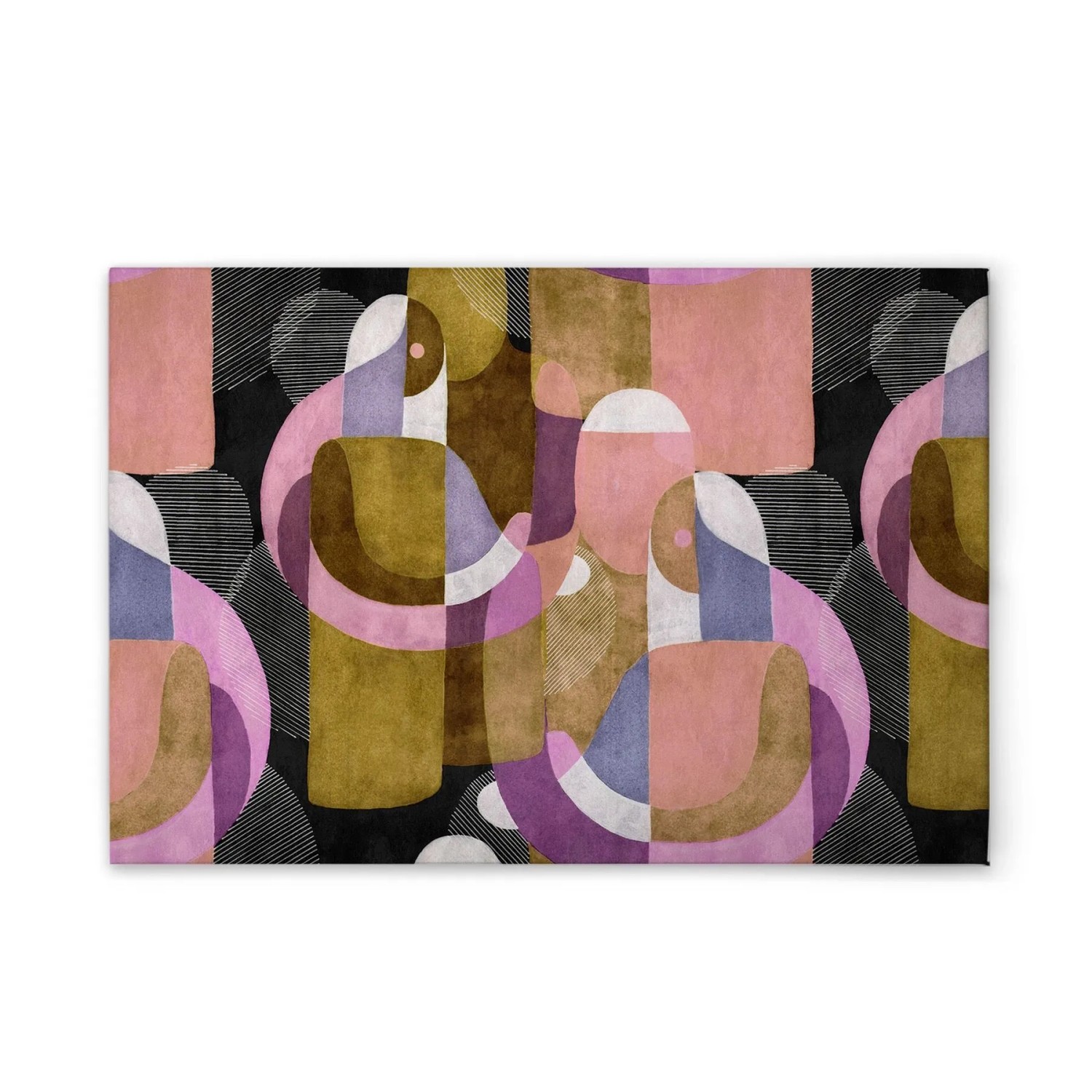 Tadessi Leinwandbild - M1-No.51350 - Abstrakte Formen - 120 x 80 cm - Hochformat