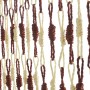 Kobolo Türvorhang KNOTS, Papier, beige-braun, 55 Stränge, 100x220 cm. Dekoartikel & Insektenschutz.