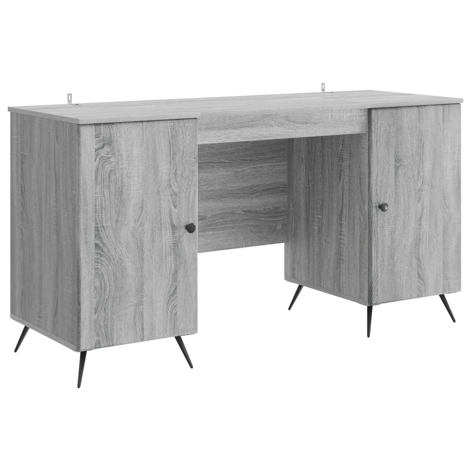 vidaXL Schreibtisch Graues Sonoma 142,5 x 50 x 75 cm Holzwerkstoff 3414636