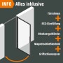 Loft+Mehr Drehtür-Set mit Blockzarge, Griff und Zubehör. Glastür für den modernen Innenausbau.