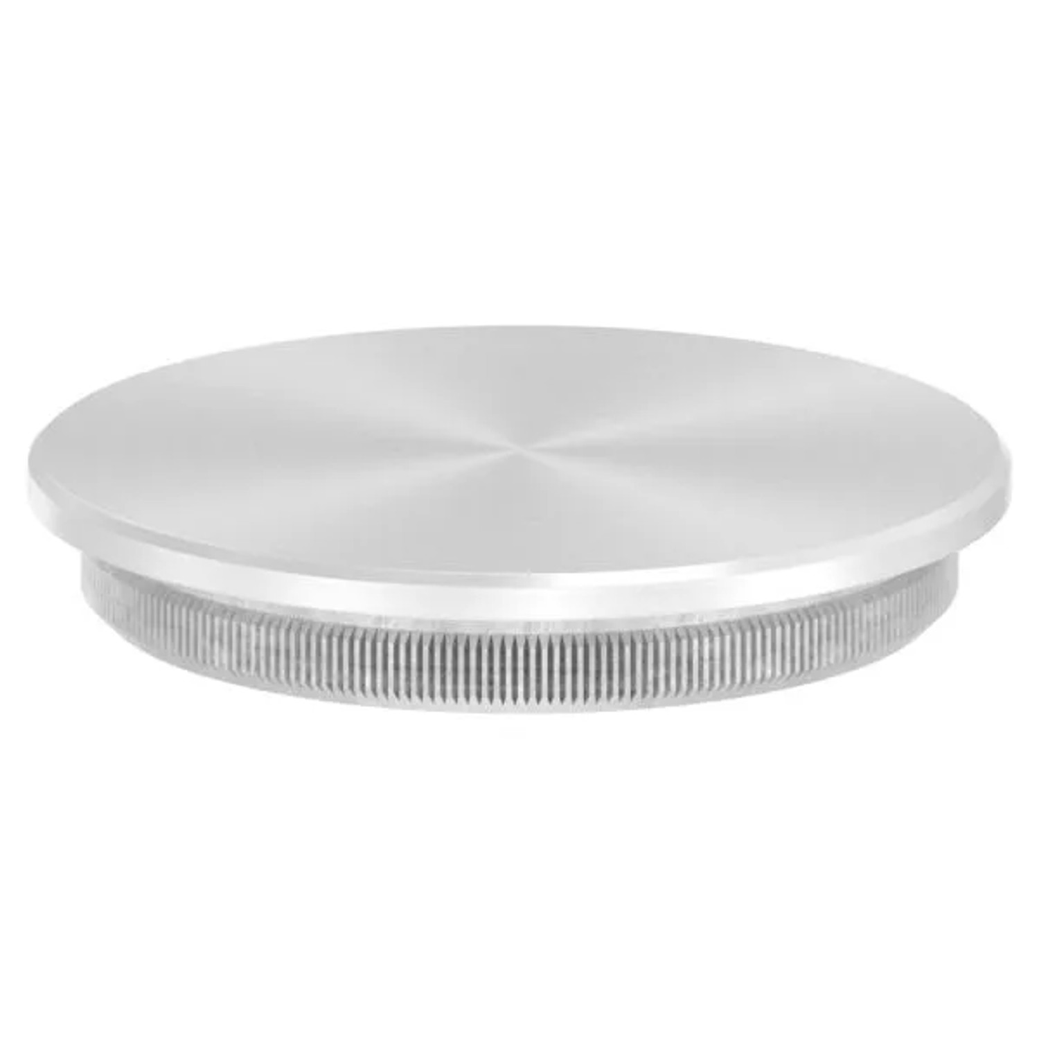 FeNau Einsteckkappe V2A Edelstahl Ø 42,4 mm Für Rohr 2,5 mm Wandstärke Flach Massiv
